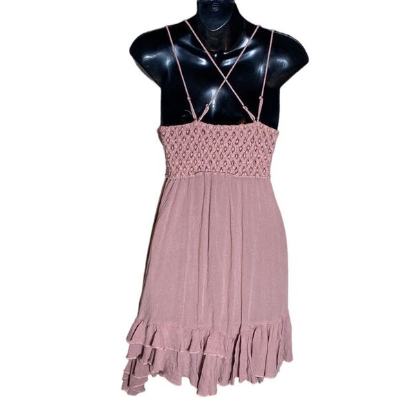 Free people one adella slip dress mini lace strappy back small - Picture 5 of 8